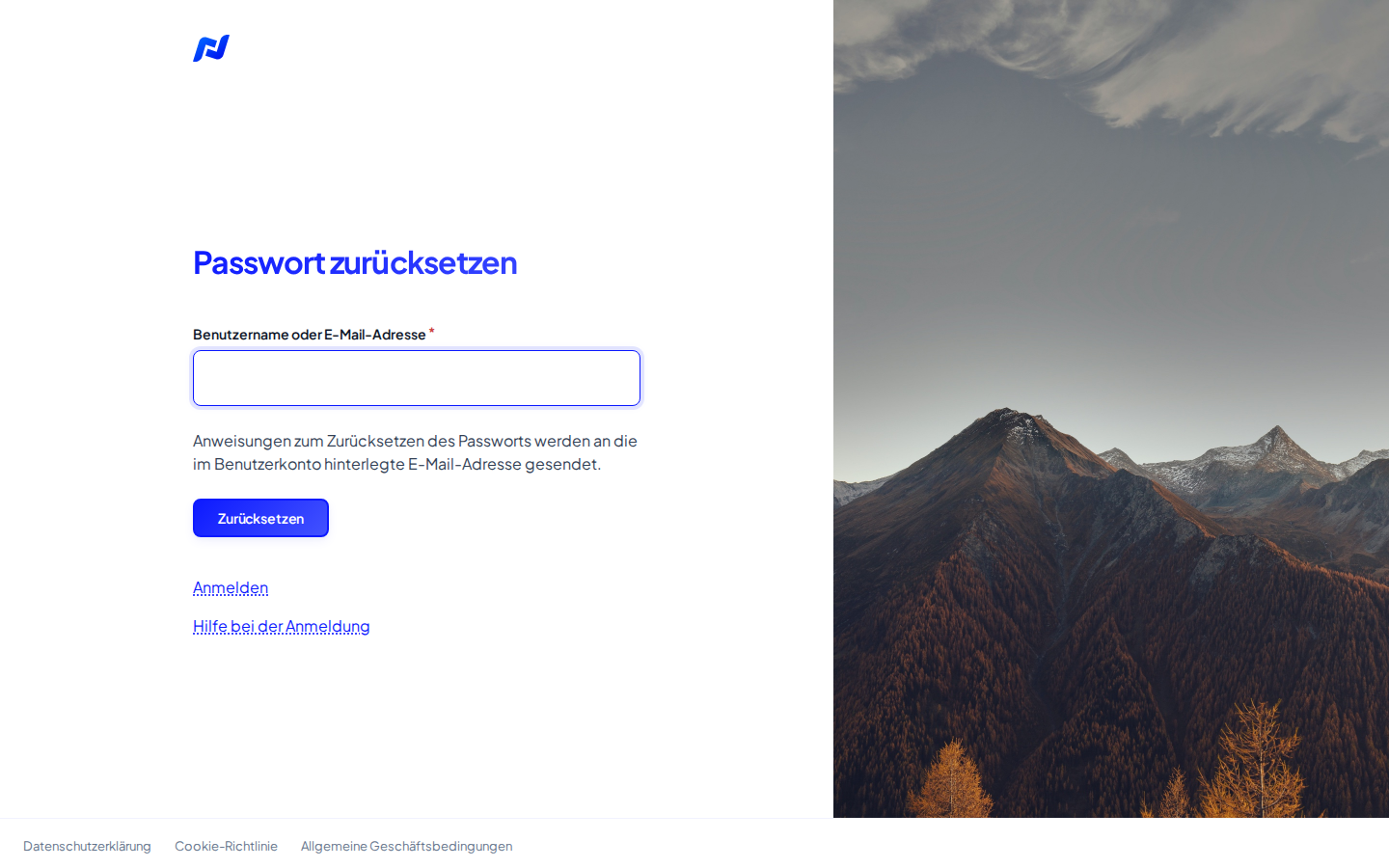 Passwort vergessen