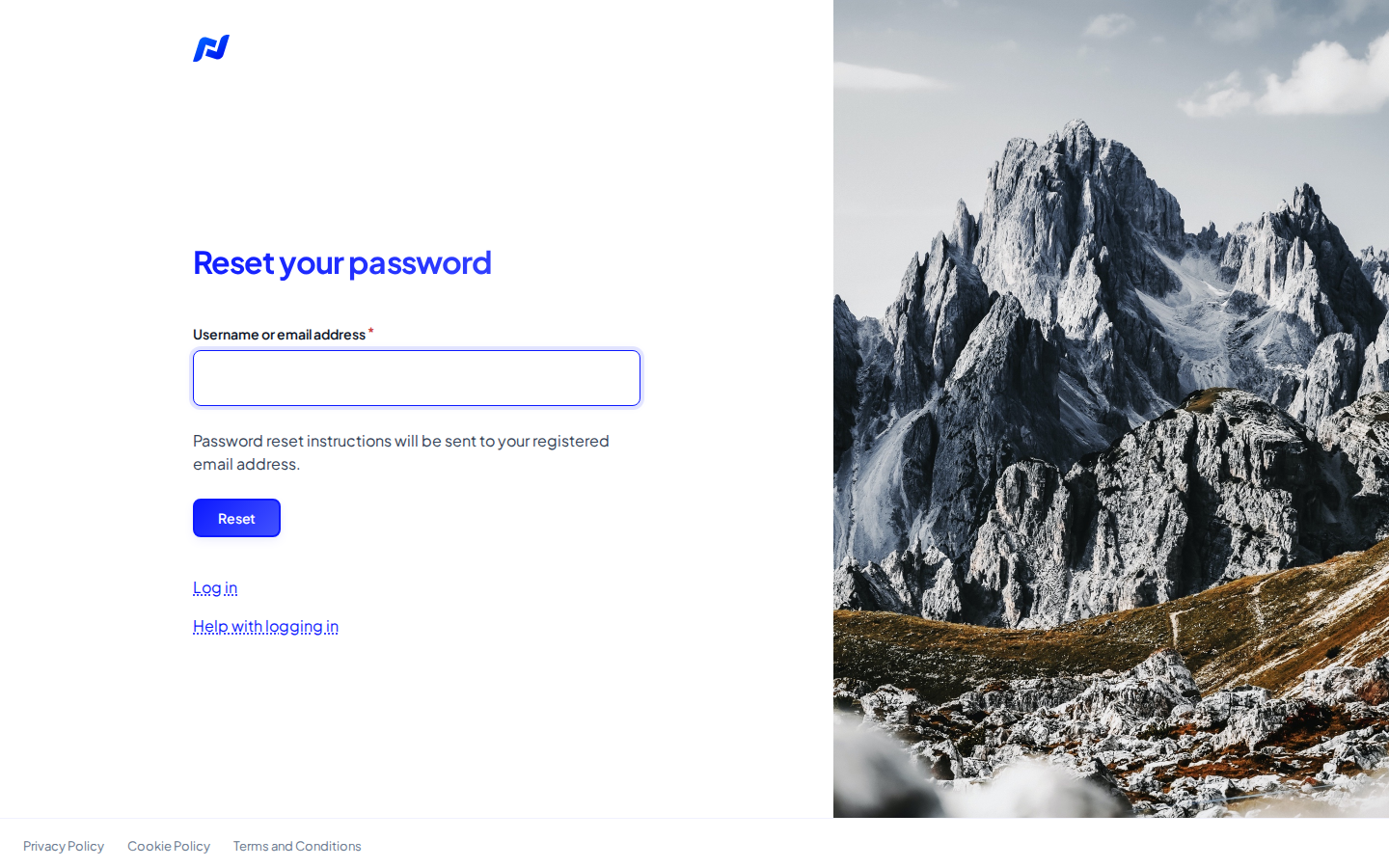 Forgot your password